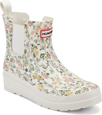 Hunter Tabitha Floral Rain Boot in Ivory at Nordstrom Rack, Size 7