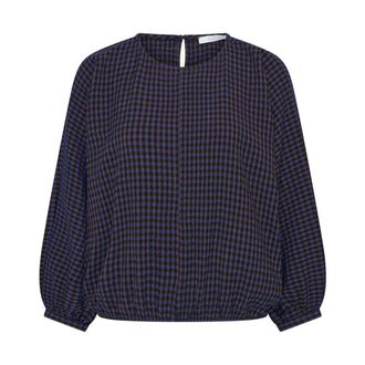 By-Bar Amsterdam Gaya Blouse - Dames - Blouses & Shirts - Blauw - Maat: M Viscose