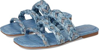 Nine West Qazz Womens Dress Sandals Light Blue : 8.5 M, Rubber/Synthetic