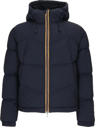 K-Way Quill Fancy Nylon Corto - Heren - Gewatteerde jassen - Blauw - L - Nylon - Jassen