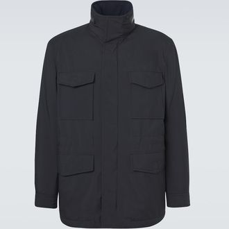 Brioni Chaqueta utilitaria con piel