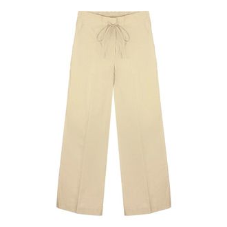 P.A.R.O.S.H. Canyox Trousers - female - P.A.R.O.S.H. - Wide Trousers - Beige - S - Trousers