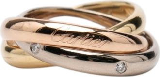 Cartier Pink Gold White Gold Yellow Gold Yellow Gold (18K) Pink Gold (18K) White Gold (18K) Band Ring (Pre-Owned)