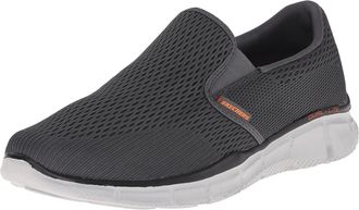 Skechers Mens Equalizer Double Play Fitness Shoes, Grey Charcoal Orange, 5.5 UK Wide