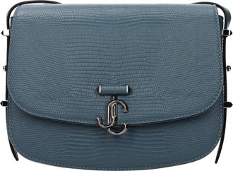 Jimmy Choo London Blue Leather Crossbody Womens Bag