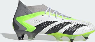 adidas adidas Performance Unisex Predator Accuracy.1 Soft Ground Boots - White - Size UK 12.5