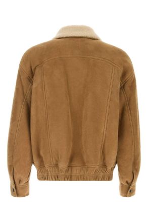 Saint Laurent Detail Jacket - Beige