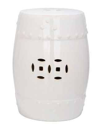 Safavieh Indoor/Outdoor Cream Modern Ming Garden Stool