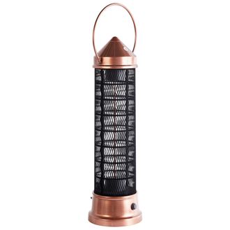 Beliani Beliani - Estufa De Exterior Hal&oacute;gena El&eacute;ctrica De Pie De Acero Accesorios De Jard&iacute;n Cobre Llaima