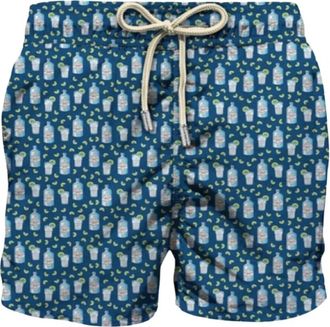 MC2 Saint Barth Beach Shorts Micro Pattern - Heren - Strandmode - Veelkleurig - M - Polyester - Badmode
