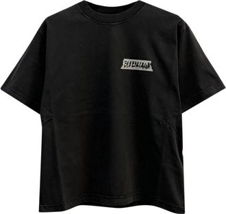 Balenciaga Masking Tape T-Shirt - Dames - T-shirts - Zwart - M - Katoen - Tops