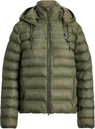 Polo Ralph Lauren Ge&iuml;soleerde jassen - Dames - Winterjassen - Groen - M - Leer - Jassen