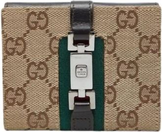 Gucci Pre-owned Wallets, female, Beige, Size: ONE SIZE Pre-owned Vintage Bi-fold Wallet