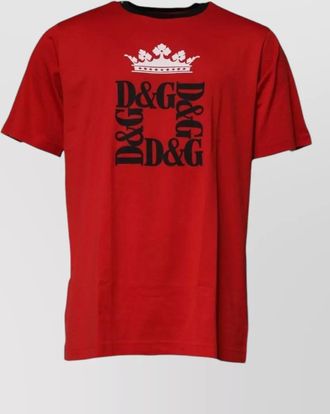 Dolce & Gabbana cotton logo print t-shirt