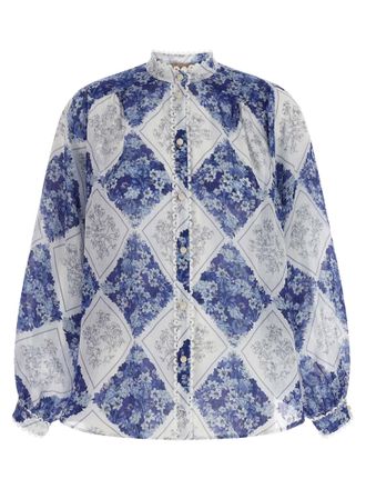 Twin-Set Twinset Stin Leather / Ray Skin Womens Blouse