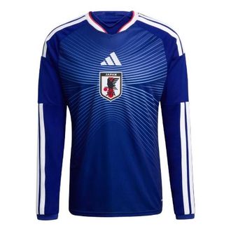 adidas Japan National Football Team 2026 Home Replica Long Sleeve Jersey Asia Sizing Japan Blue Ash Blue JZ9680
