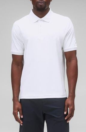 Reigning Champ Playoff Tech Piqu&eacute; Polo in White at Nordstrom Rack, Size Xx-Large