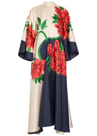 La DoubleJ LA Double J Magnifico Printed Silk Maxi Dress - Multicoloured - 44 (UK12 / M)