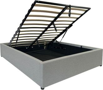 Calicosy Cama canapé 140x190 cm cubierto de tela gris - alba