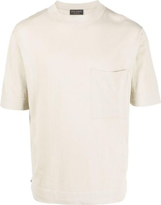 Dell'Oglio chest-pocket plain T-shirt - men - Cotton - 48 - Neutrals