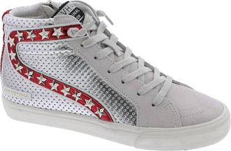 Vintage Havana Womens Bailey Sneaker In Red/silver