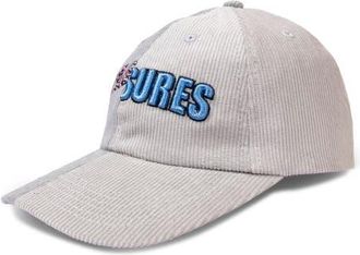 Pleasures Split Corduory Baseball Cap in Grey at Nordstrom