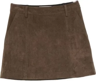 Dunst minirok met su&egrave;de-effect