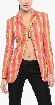 Dsquared2 Blazer a Righe con Dettaglio Cut Out Dsquared2