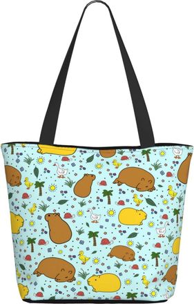 AOOEDM Animal Capybaras Ladies Shopping Bag 13x11x7in.The Perfect ValentineS Day Gift.It Is The Best ValentineS Day Gift For Mom, Daughter, Wife,Etc