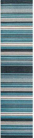 Jonathan Y Designs Duxbury Gradient Ticking Striped Area Rug in Blue/navy at Nordstrom, Size 2Ft 0In X 8Ft 0In