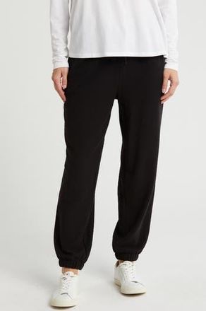 Eileen Fisher Organic Cotton French Terry Joggers in Black at Nordstrom Rack, Size Xx-Small