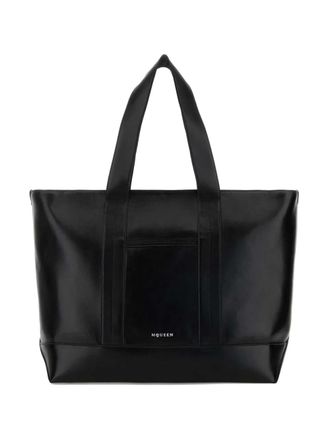 Alexander McQueen leather tote bag - Zwart