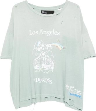 Paly Hollywood Distressed Graphic-print T-shirt