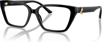 Jimmy Choo London 55mm Cat Eye optical glasses in Black at Nordstrom