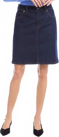 Karen Kane Della Denim Short Skirt In Indigo