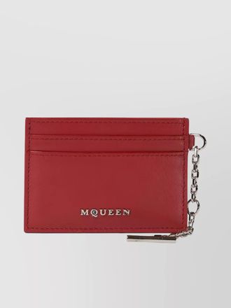 Alexander McQueen leather card holder