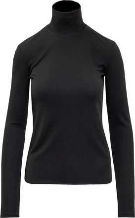 Jil Sander Black Solid Turtle Neck Sweater