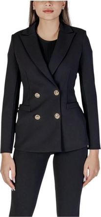 Rinascimento Blazer met Reverskraag en Zakken - Dames - Blazers - Zwart - XL - Polyester - Jassen