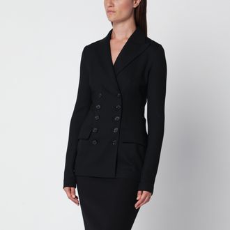 Dolce & Gabbana Giacca doppiopetto nera in lana