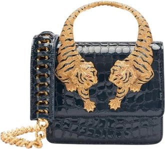 Roberto Cavalli Mujer, Bolsos, Azul, Talla: ONE Size