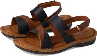 B&oslash;rn Born Taye BR0071809 Sandals Womens Black Syrup Leather Slingback Hawk2840