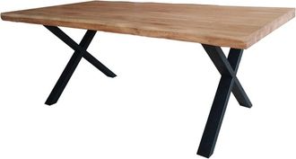 Weber Industries Mesa de comedor de roble macizo para 10 personas L200