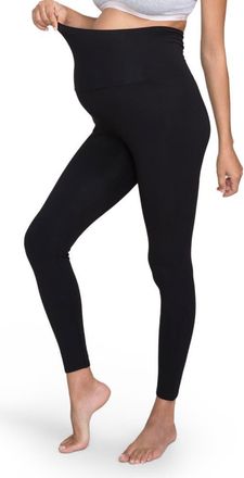 Hatch The Ultrasoft Over The Bump Maternity Leggings in Black at Nordstrom, Size X-Small