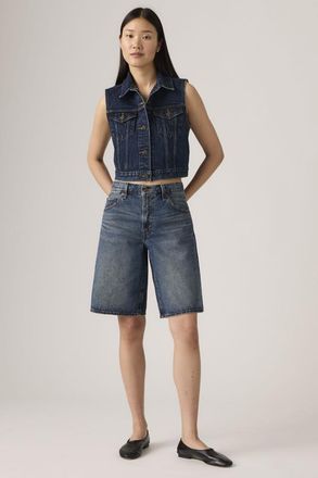Levi's Jorts Dad holgados - Mujer - 24 - Lavado oscuro / Hinged Heart Jort
