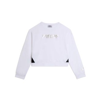 Freddy Felpa girocollo con inserti a contrasto e logo perlato