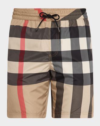Burberry Men & apos;s Signature Check Swim Shorts
