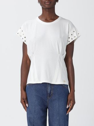 Liu Jo T-shirts in cotone con occhielli metallici