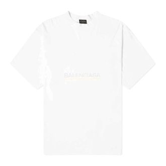 Balenciaga Heren, Tops, Wit, Maat: XL