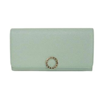 Bulgari Pre-owned Clip Large Wallet Grain Calf Leather Long Wallet - - Pre-owned - Donna - Verde - ONE SIZE