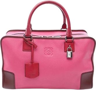 Loewe Pre-owned Handbag - Dames - Vintage Handtas - Roze - ONE Size - Leer - Vintage